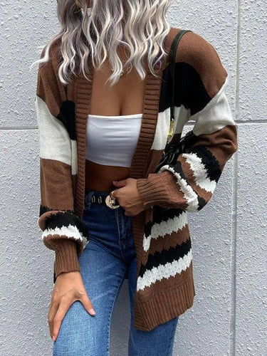 Stilla | Trendy kvinders strikjakke sweatshirt