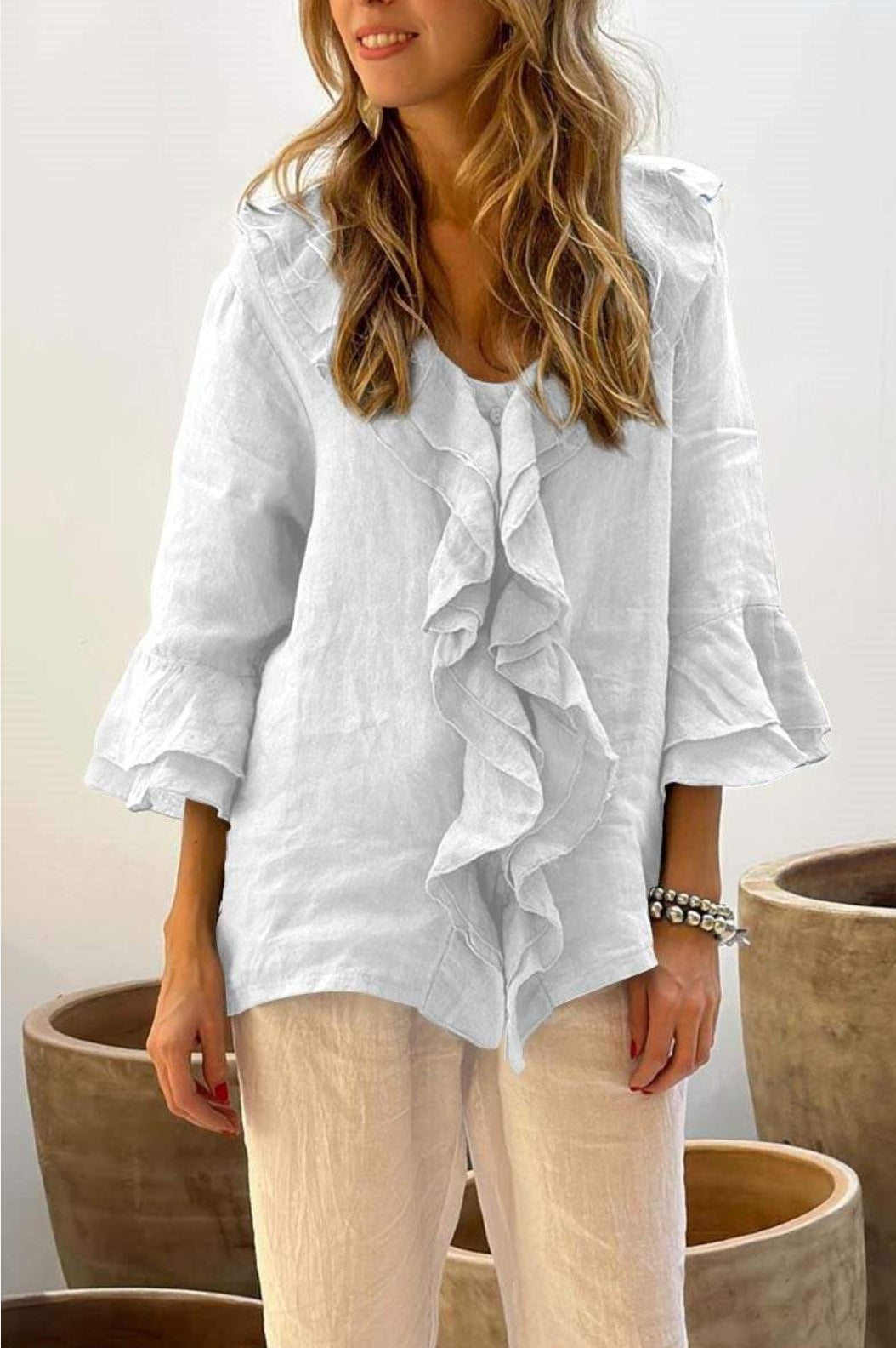 Stilla | Rynket bluse med charme