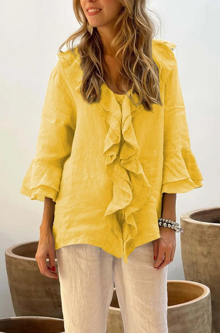 Stilla | Rynket bluse med charme