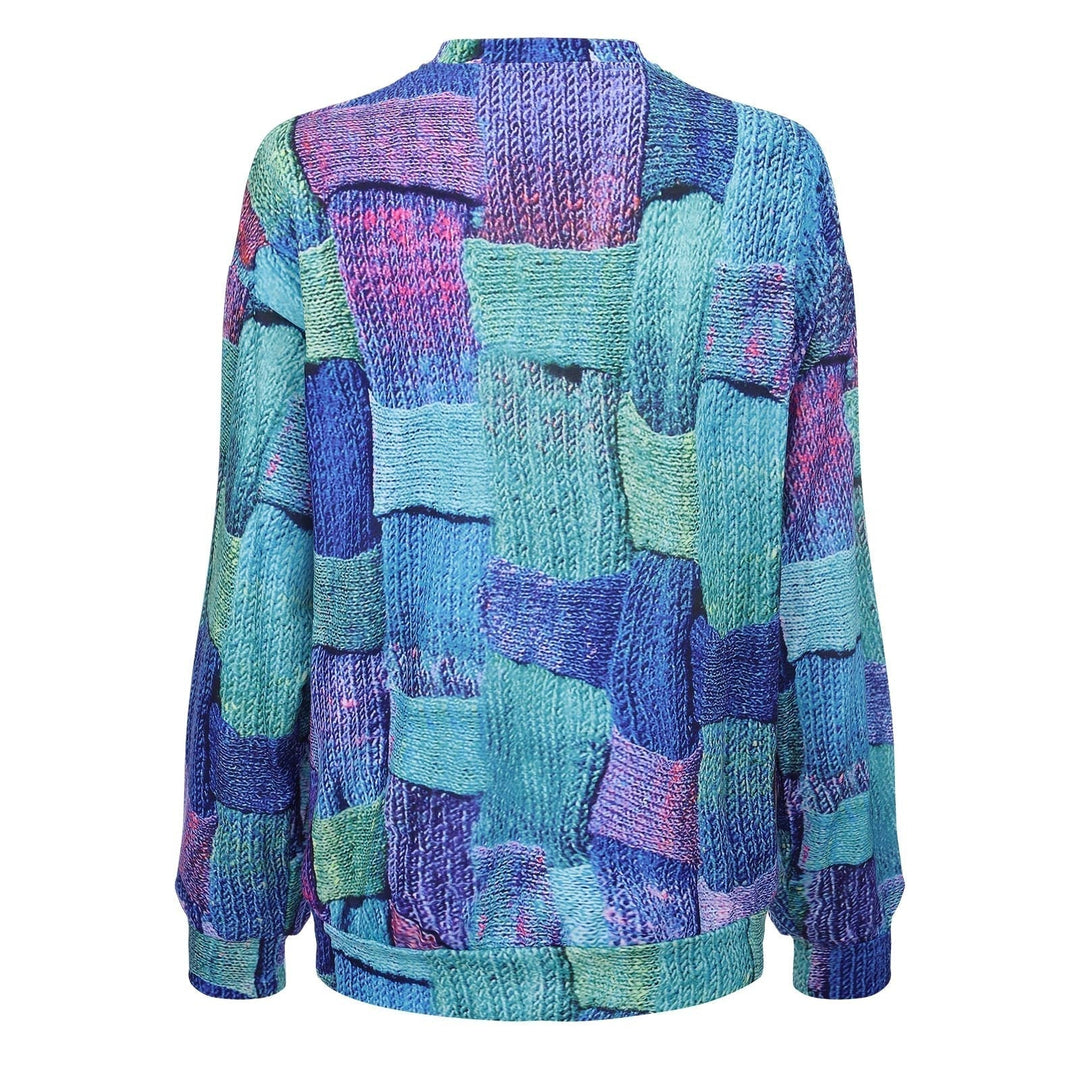Stilla | Farverig Sweatshirt med Unikt Design