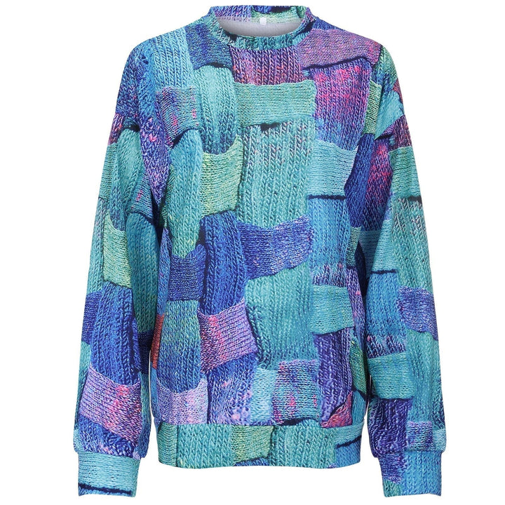 Stilla | Farverig Sweatshirt med Unikt Design