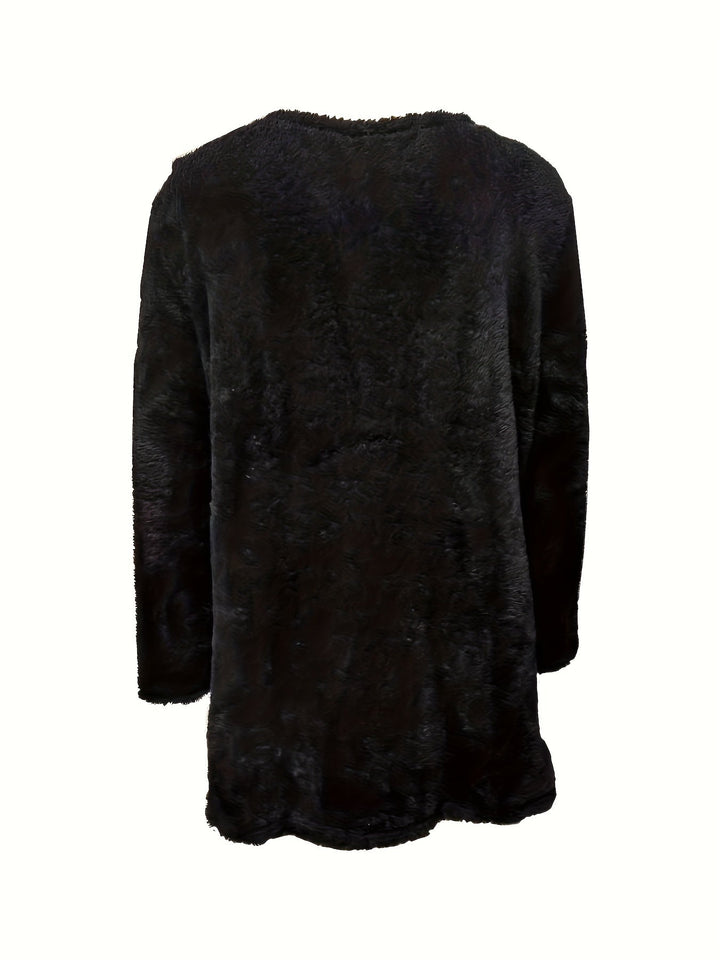 Stilla | Behagelig fleece-sweatshirt med tryk