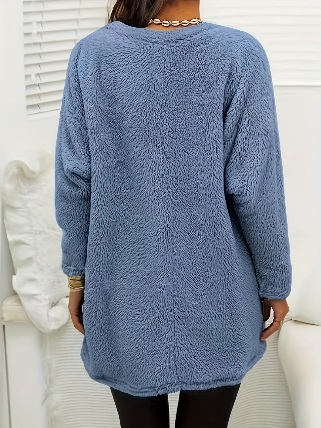 Stilla | Behagelig fleece-sweatshirt med tryk