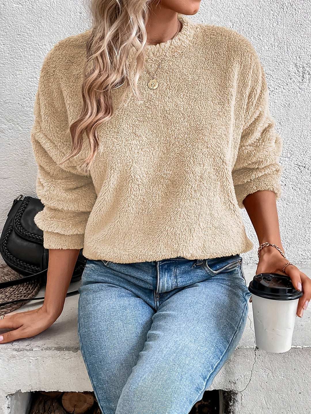 Stilla | Behagelig Teddy Pullover Sweatshirt