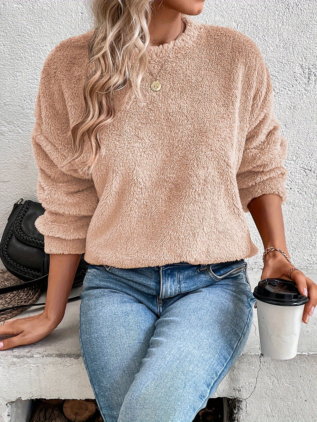 Stilla | Behagelig Teddy Pullover Sweatshirt