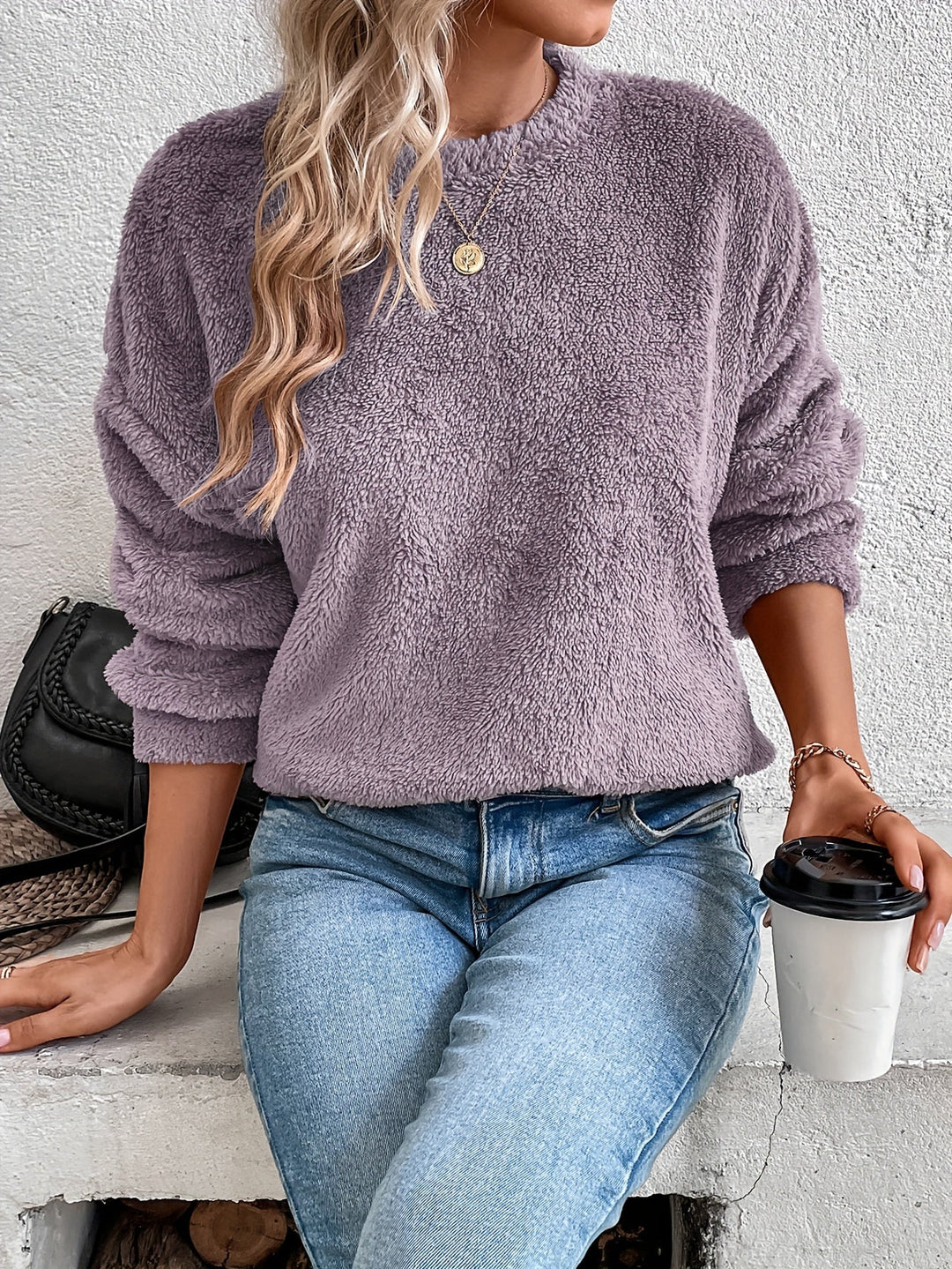 Stilla | Behagelig Teddy Pullover Sweatshirt
