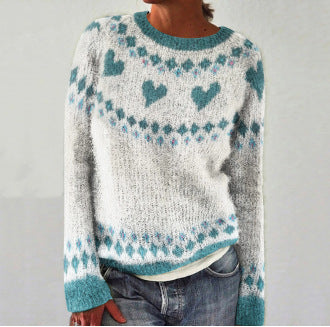 Stilla | Behagelig sweater med hjerteprint
