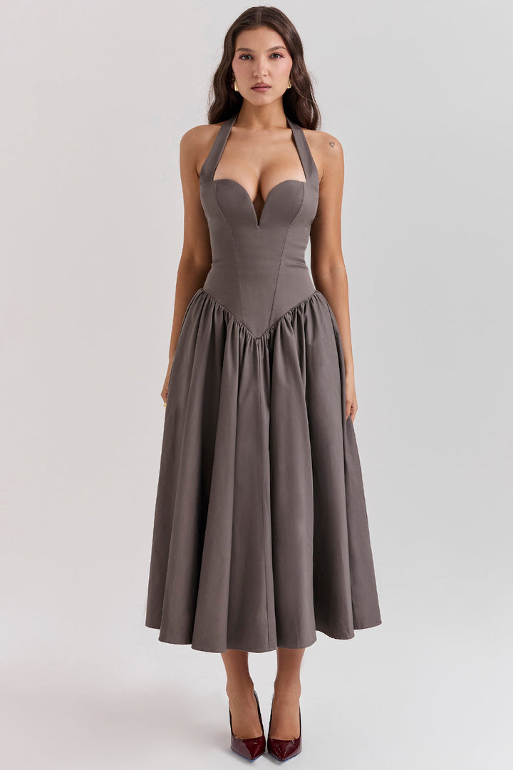 Stilla | Halter Midikjole