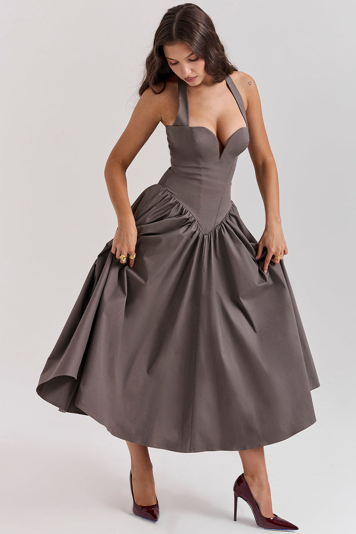 Stilla | Halter Midikjole
