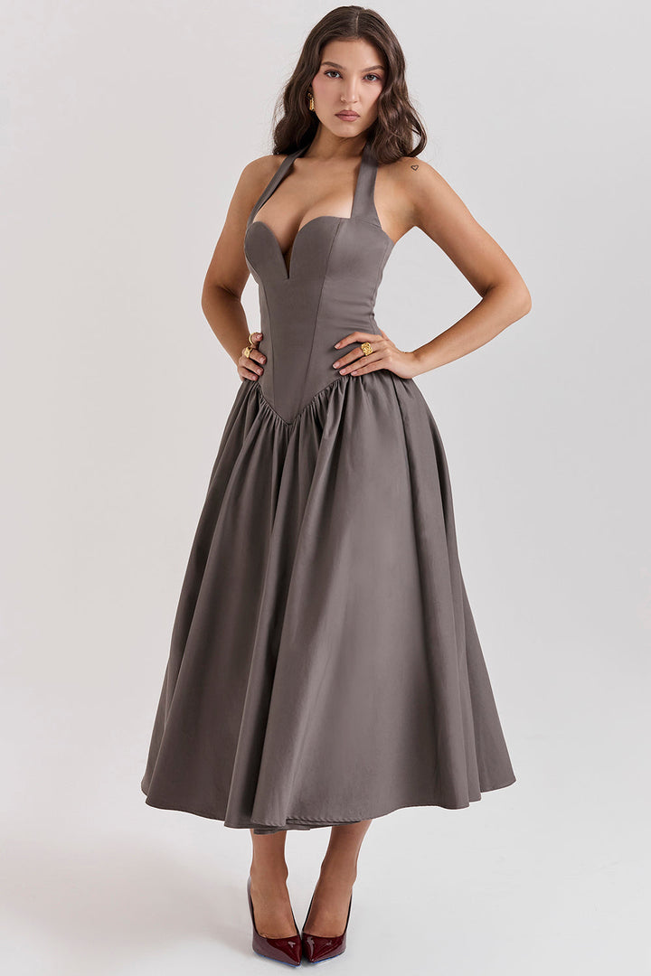 Stilla | Halter Midikjole
