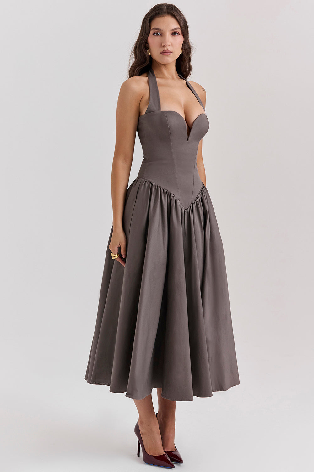 Stilla | Halter Midikjole