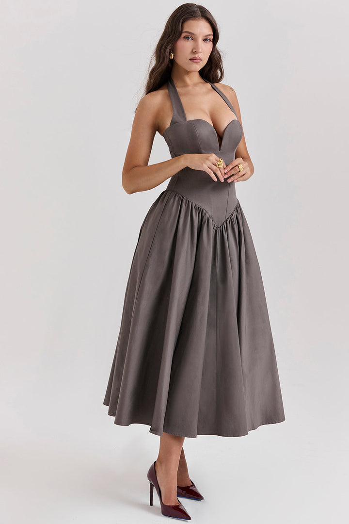 Stilla | Halter Midikjole