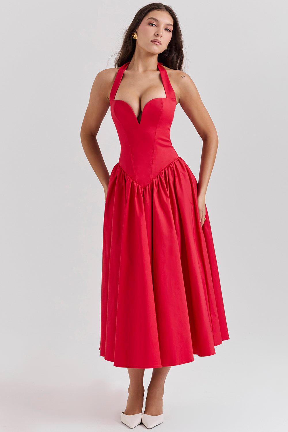 Stilla | Halter Midikjole