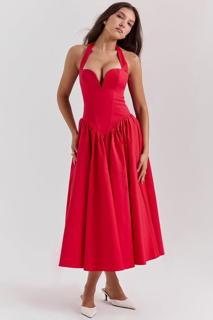 Stilla | Halter Midikjole