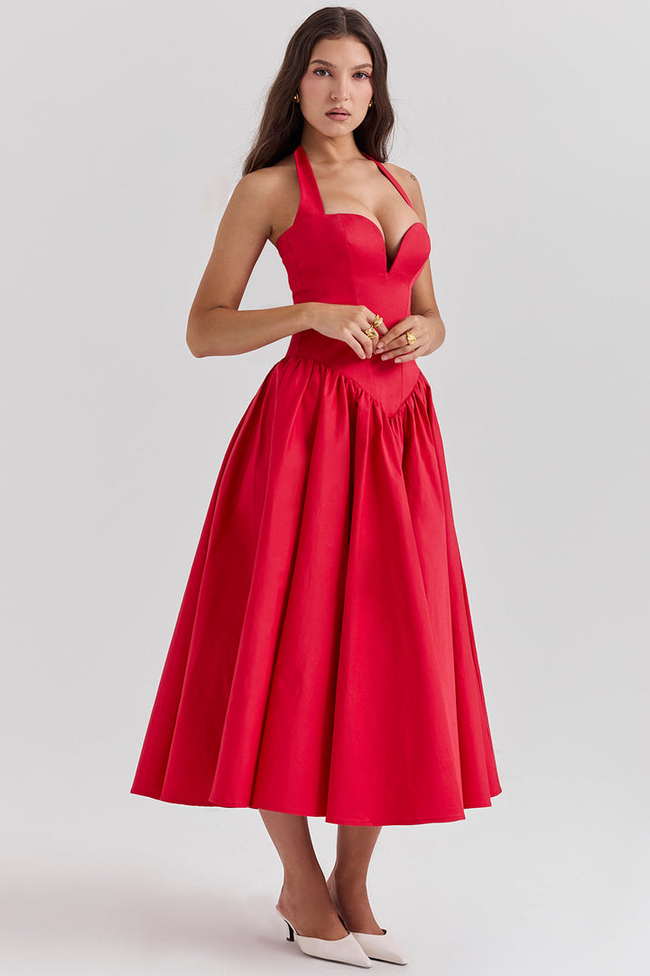 Stilla | Halter Midikjole