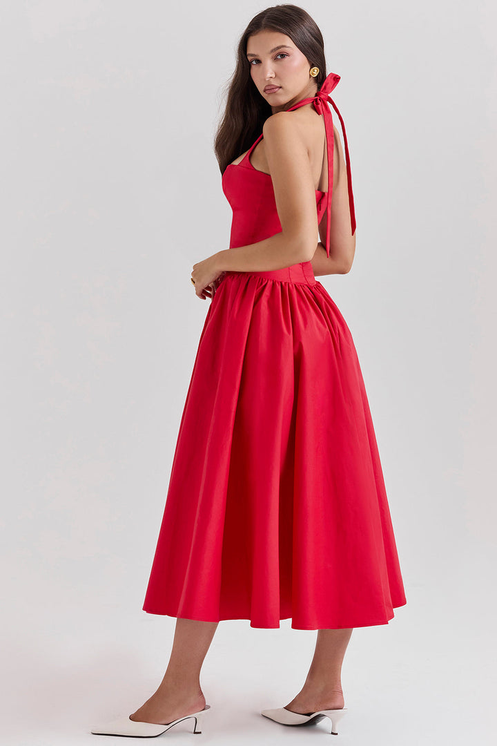 Stilla | Halter Midikjole