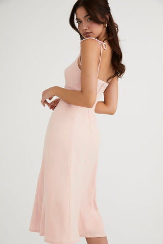 Stilla | Tonal Blomstret Midikjole