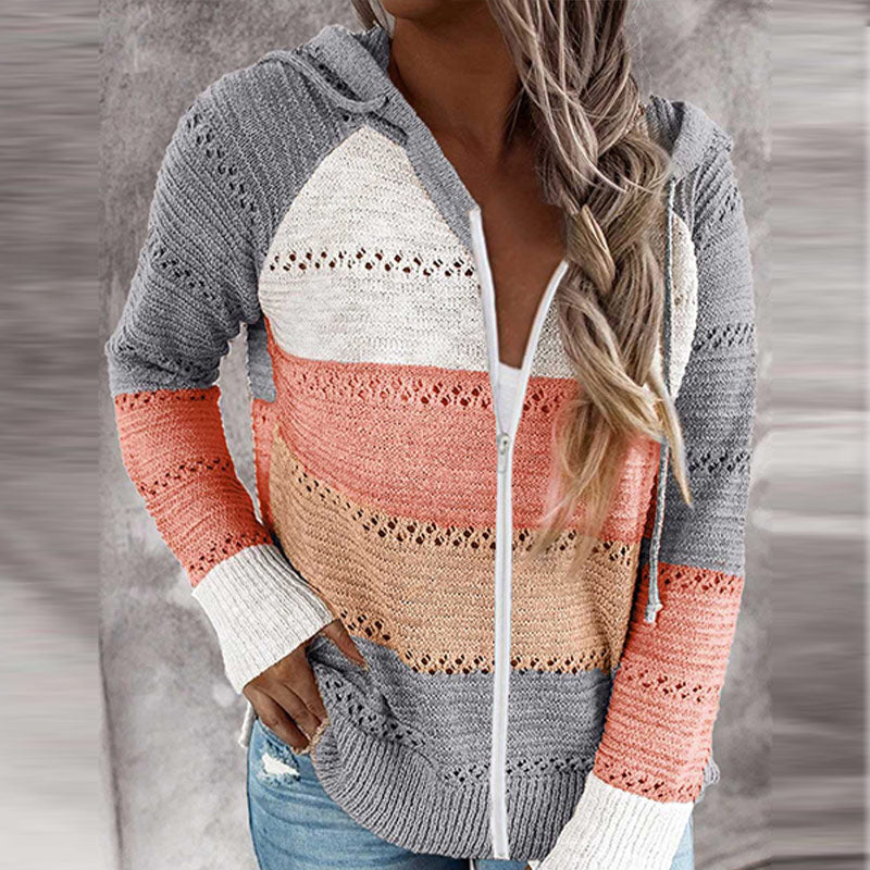 Stilla | Komfortabel Hætte Strik cardigan - Perfekt til Kølige Dage
