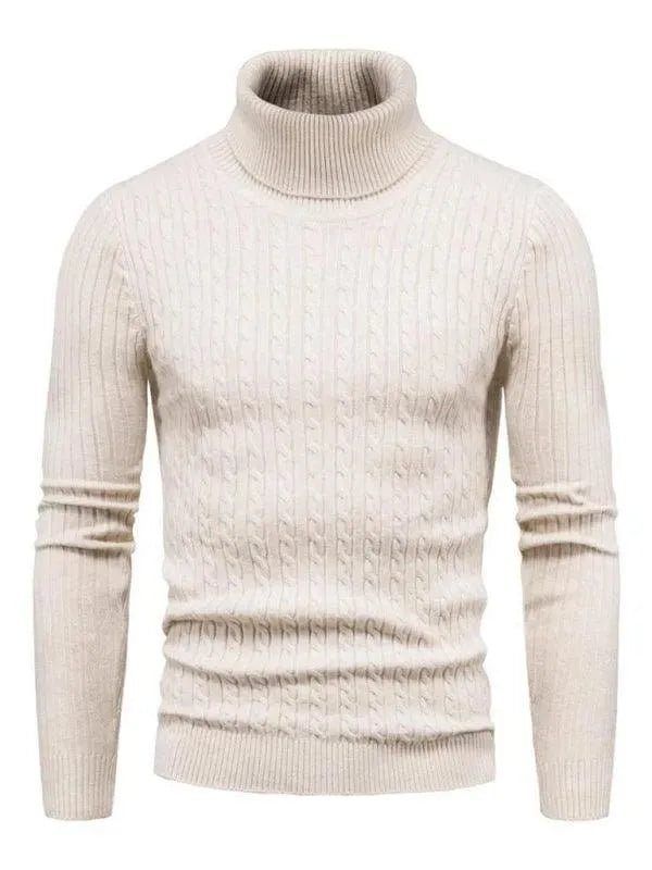 Stilla | Border Slim Fit Rullekravepullover Herrer