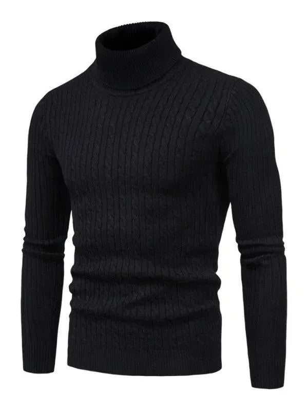 Stilla | Border Slim Fit Rullekravepullover Herrer