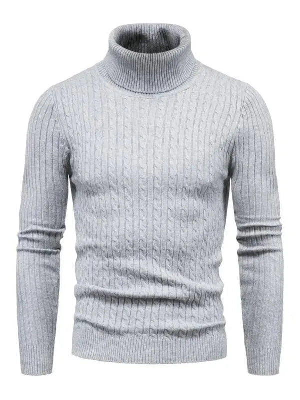 Stilla | Border Slim Fit Rullekravepullover Herrer