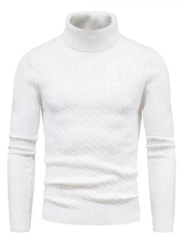 Stilla | Border Slim Fit Rullekravepullover Herrer
