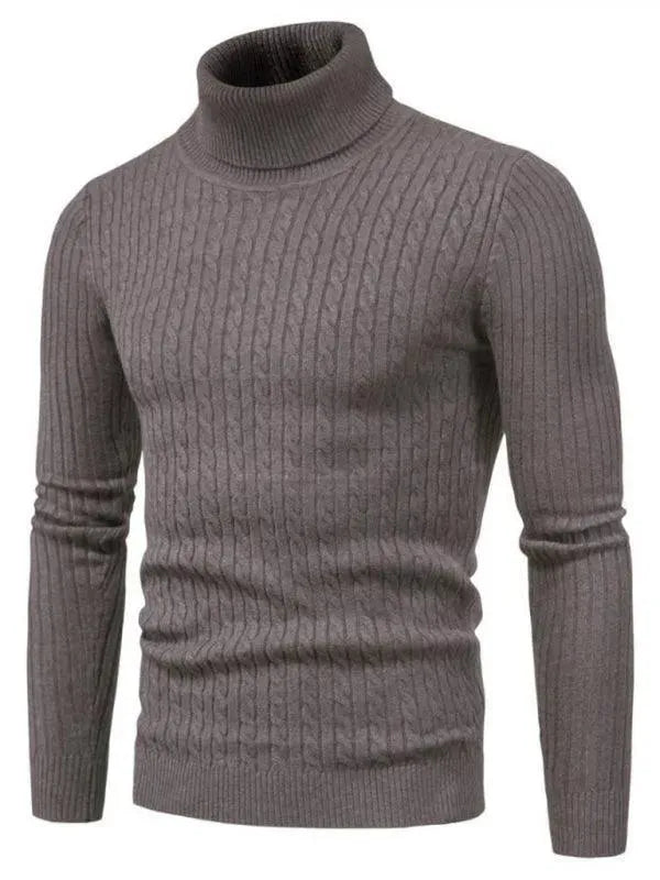 Stilla | Border Slim Fit Rullekravepullover Herrer