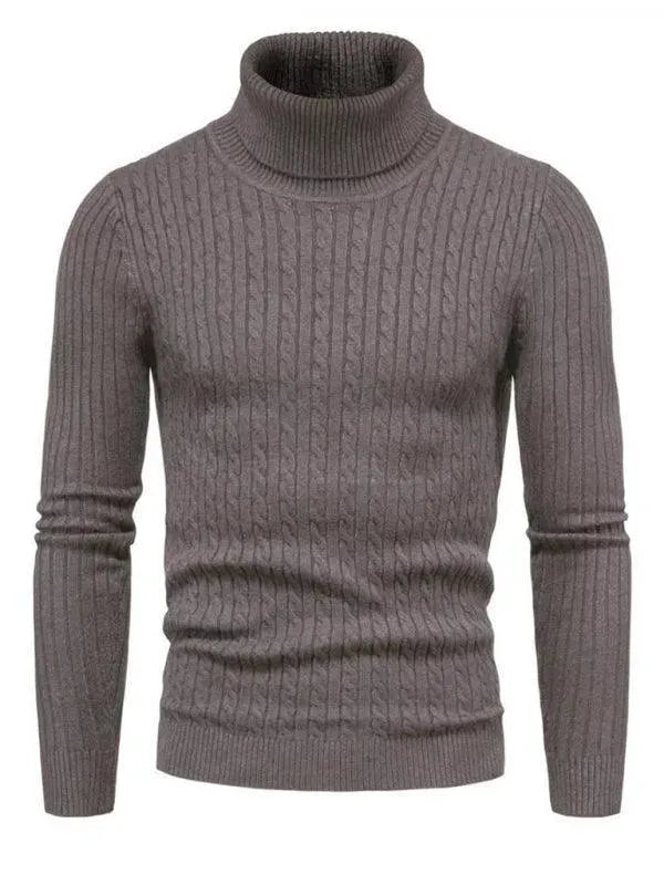 Stilla | Border Slim Fit Rullekravepullover Herrer