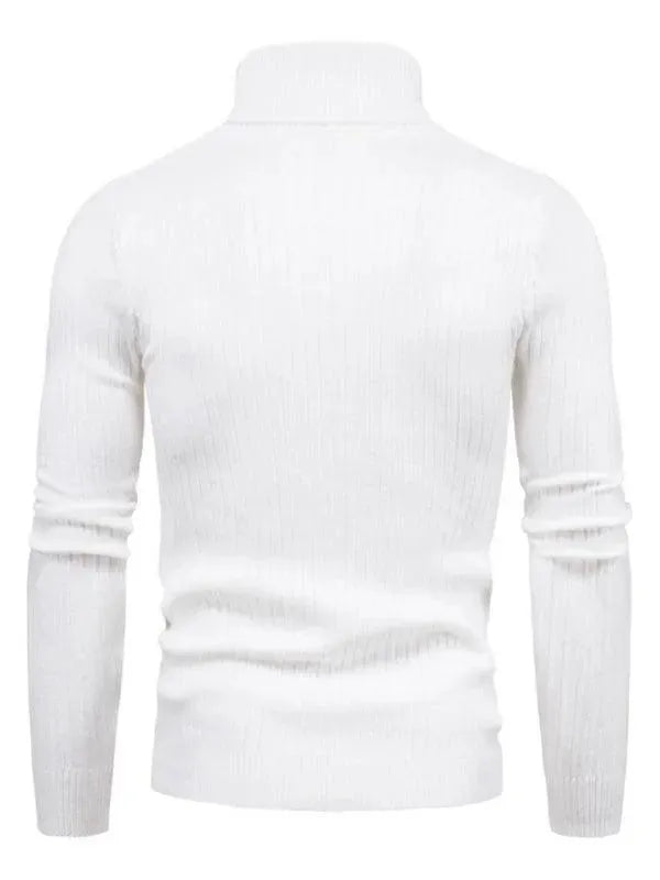 Stilla | Border Slim Fit Rullekravepullover Herrer