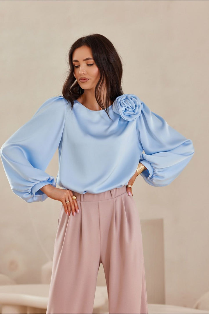Stilla | Satin Bluse med Elegance