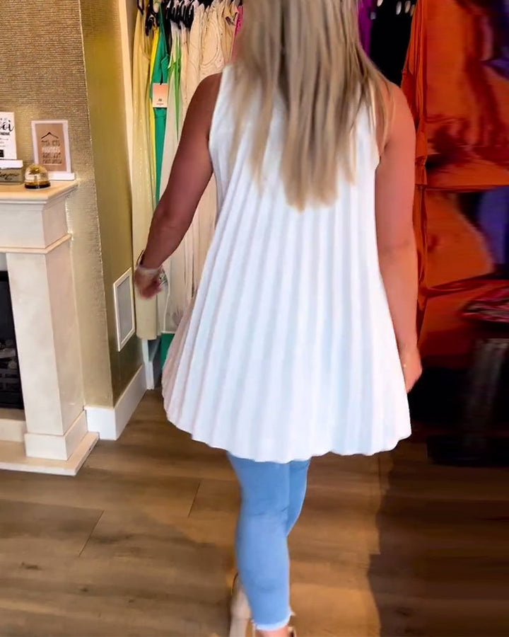 Stilla | Ruffled Lapel Top Stilfuld og Elegante Sommerbeklædning