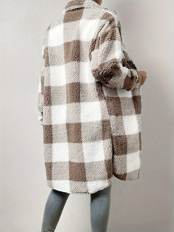 Stilla | Teddy Lang Tjekket Med Knapper