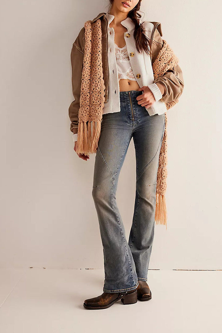 Stilla | Jakke Ståkrave Ensfarvet Cardigan Pullover