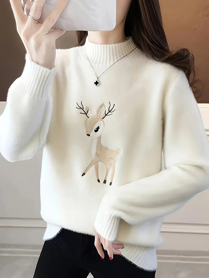 Stilla | Rullekravesweater I Bomuld