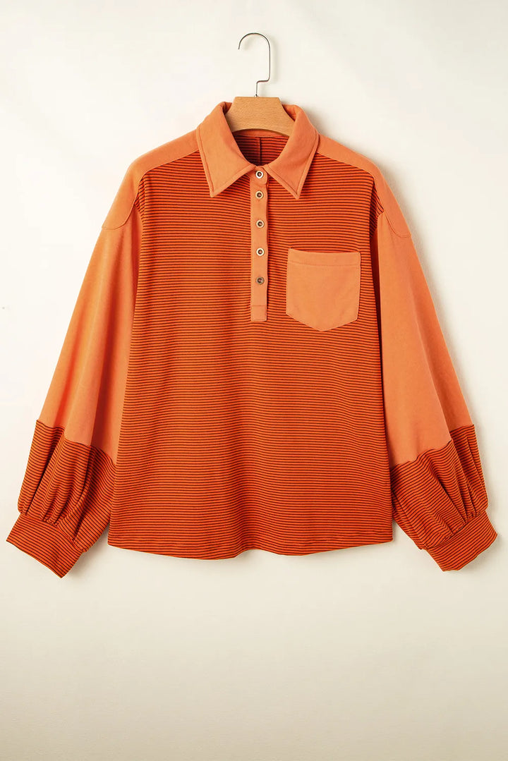 Stilla | Sweatshirt med lange ærmer og halvvare