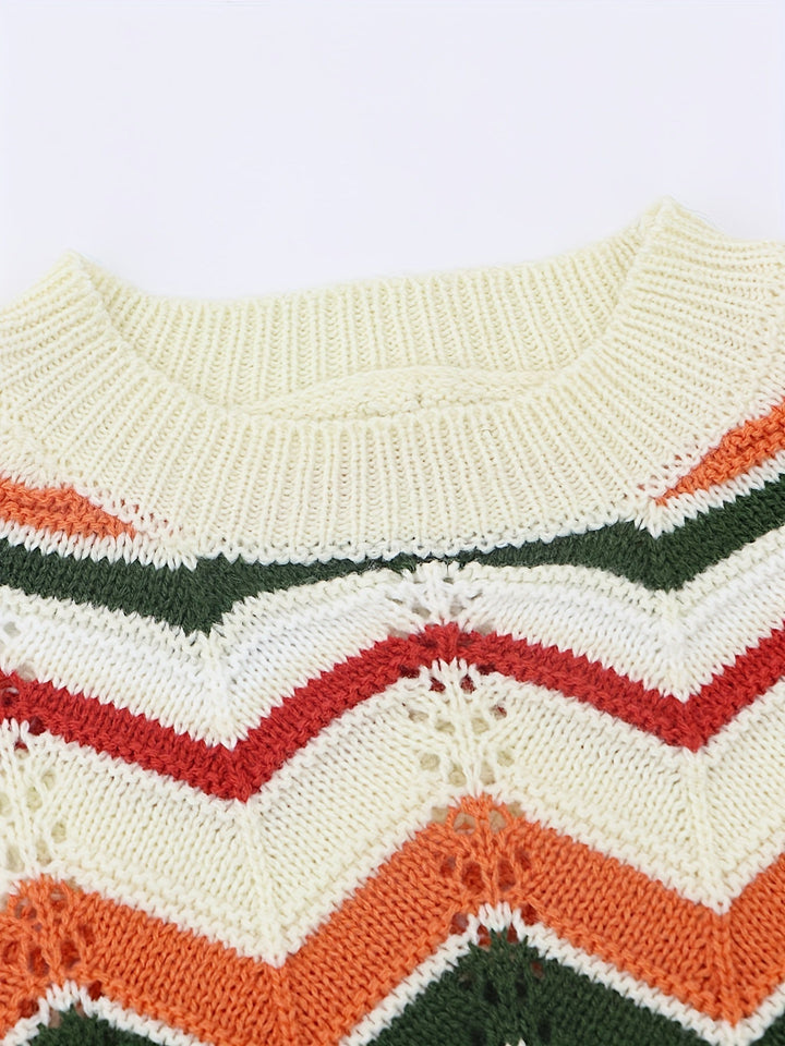 Stilla | Pullover med linjemønster