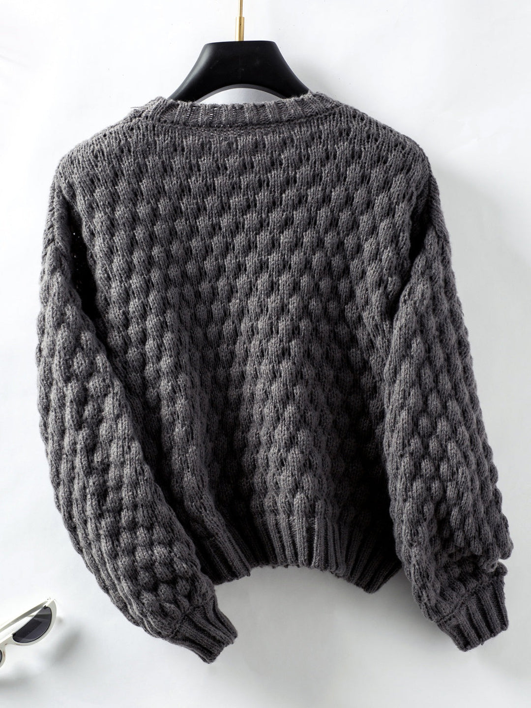 Stilla | Drejet Strikpullover Med Rund Hals