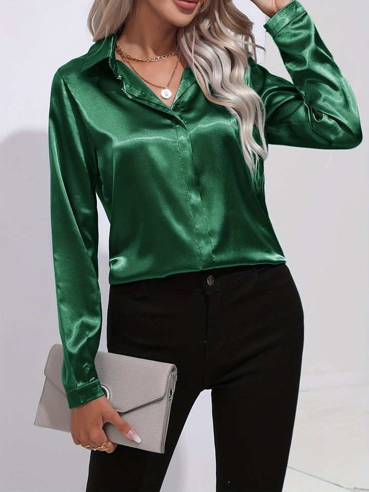 Stilla | Elegante Satin Bluse