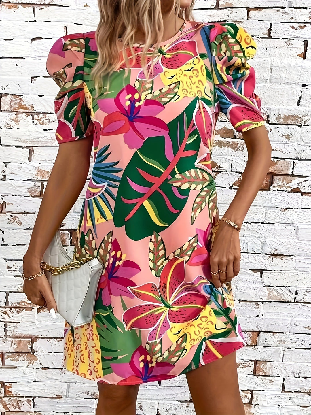 Stilla | Gennemsigtig Let Sommerkjole Med Print