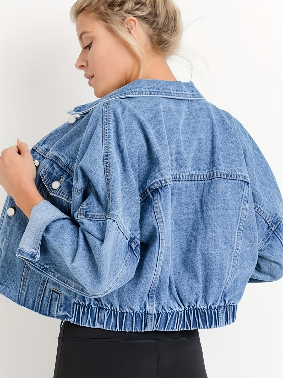 Stilla | Blå Jeansjakker Med Korte Revers
