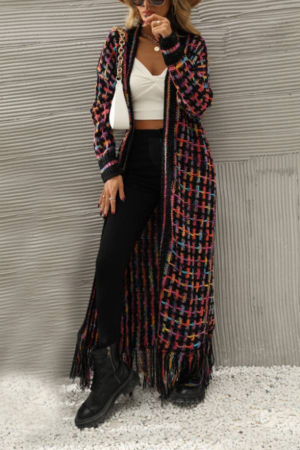 Stilla | Lang Fringing Cardigan