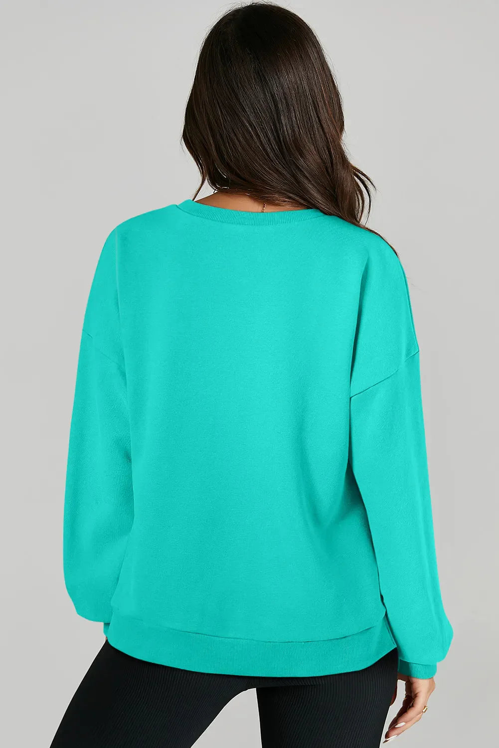 Stilla | Sweatshirt med lange ærmer og rund halsudskæring Oppe og Nede