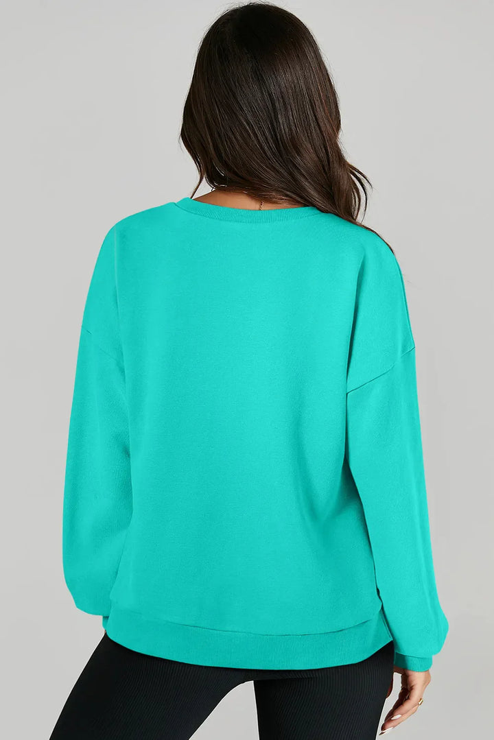 Stilla | Sweatshirt med lange ærmer og rund halsudskæring Oppe og Nede