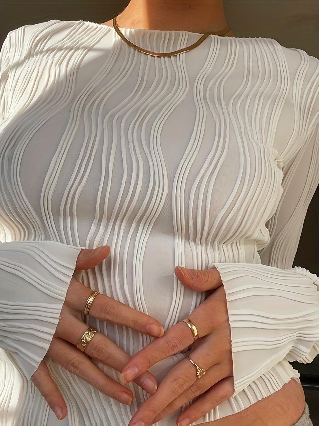 Stilla | Struktureret Slim T-shirt Til Kvinder