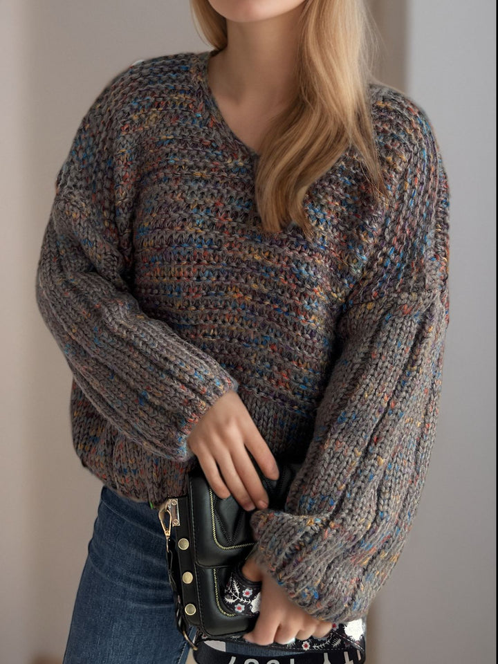 Stilla | Pullover med lange ærmer og dybe skuldre