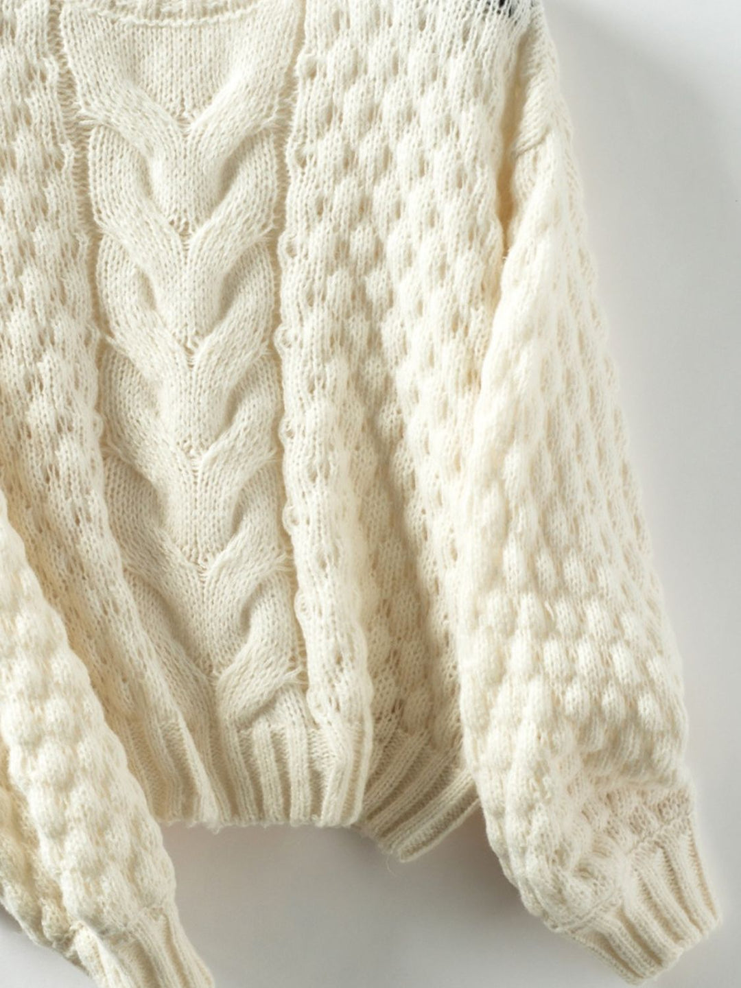 Stilla | Drejet Strikpullover Med Rund Hals