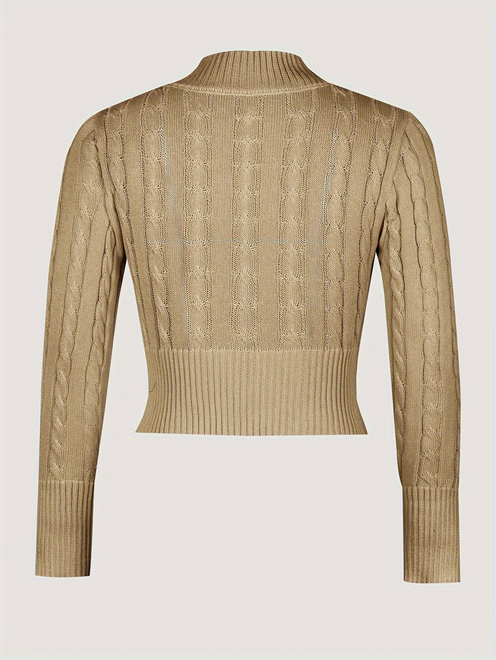 Stilla | Kort sweater og slim med tvistet tryk
