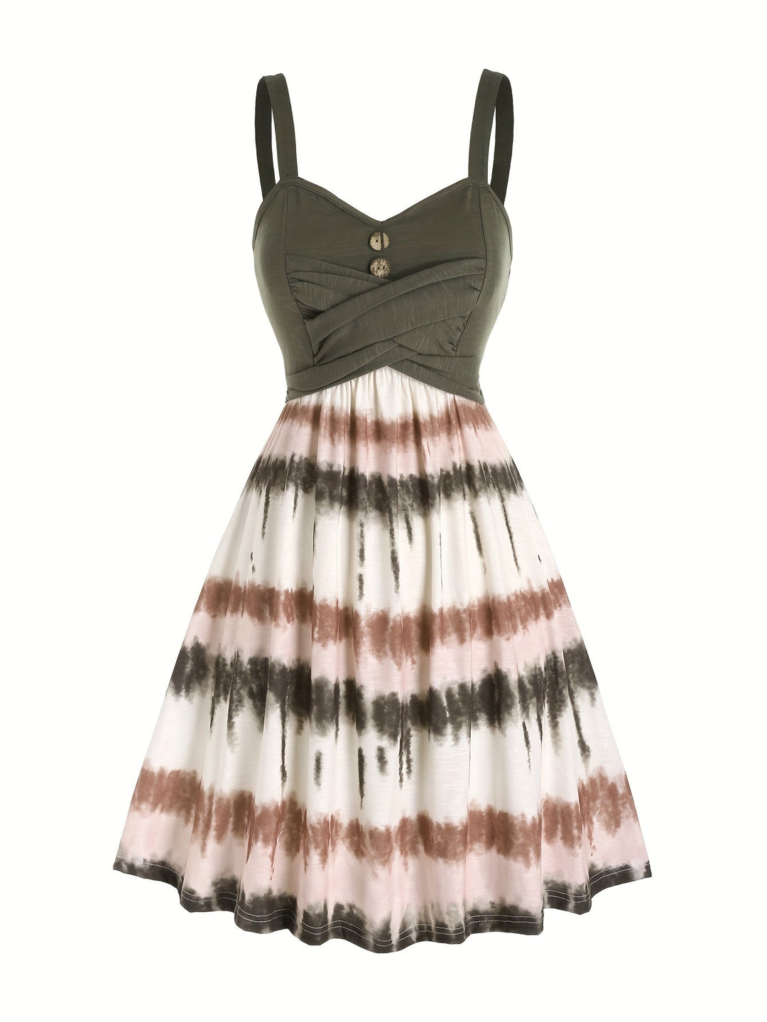Stilla | Kjole Med Tie Dye Print