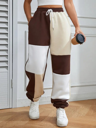Stilla | Elegant Joggingbuks Med Color Blocking Design