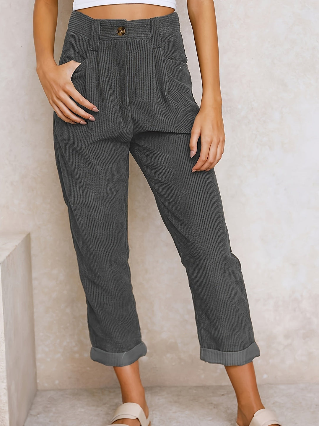 Stilla | Dame Stofbukser med Lige Ben til Elegant Stil